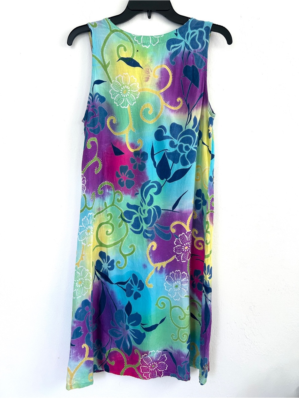 Sleeveless Women’s Peppermint Bay Tie Dye Multicolored Sleeveless Sequins Dress - Picture 4 of 7